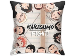 Capa De Almofada Decorativa Karasuno Haikyuu Para Sofá 45 Cm X 45 Cm Aa-1104