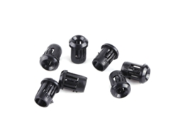 Laxiscreed Pack De 50 Bases Para Led De 3mm Em Nylon Com Clips Pretos