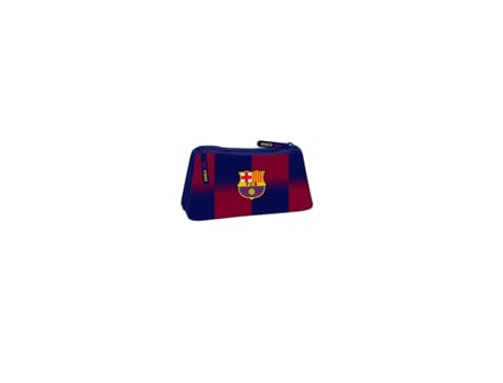 Nécessaire De Viagem Fc Barcelona Azul Grená Esportivo 22 X 10 X 8 Cm