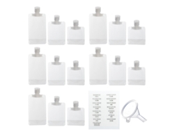 Bolsas Para Amostras De Cosméticos, Acompanhante De Viagem Portátil Com Corpo Transparente, À Prova De Vazamentos Para Organizador Ideal, Uso Versátil