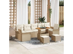 Vidaxl Conjunto De Sofá De Jardim 10 Unid. 9-número De Lugares