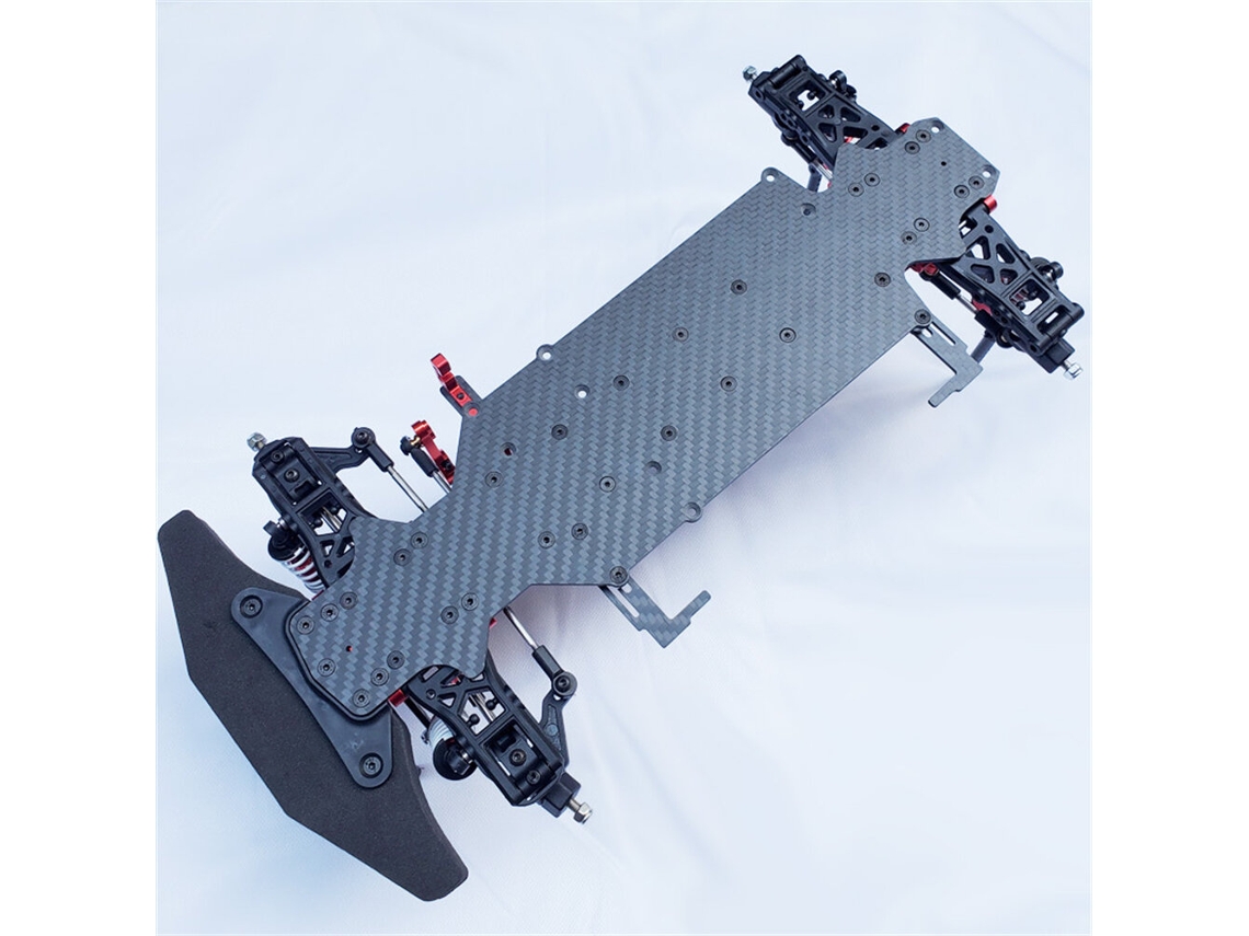 1 Conjunto 10 Dgw Carro Rc de Alta Velocidade com Chassis em Fibra de Carbono, Modelo Profissional para Corrida MDUG