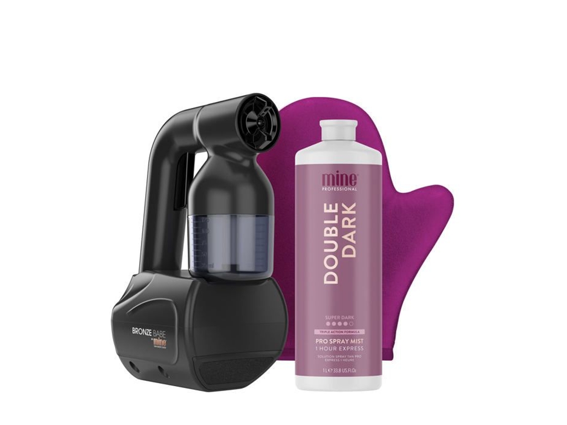 Kit De Bronzeamento Em Spray Bronze Babe Home Preto Com 1 Litro De Loção À Escolha