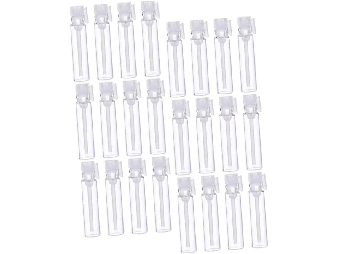 100 Frascos De Vidro Transparente Para Amostras De Perfumes, Óleos Essenciais E Aromaterapia.
