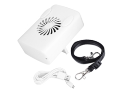 Ventilador Portátil Usb Pescoço Cintura para Esportes Viagens Verão