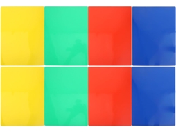 Conjunto De 8 Blocos De Anotações Reutilizáveis, 25 X 35 Cm, Superfície Lisa, Plástico Leve, Cores Vibrantes,