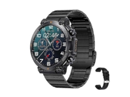 Relógio inteligente militar para homens, smartwatch robusto com monitor de frequência cardíaca e rastreador de condicionamento físico para bicicleta elétrica (atende e faz chamadas)
