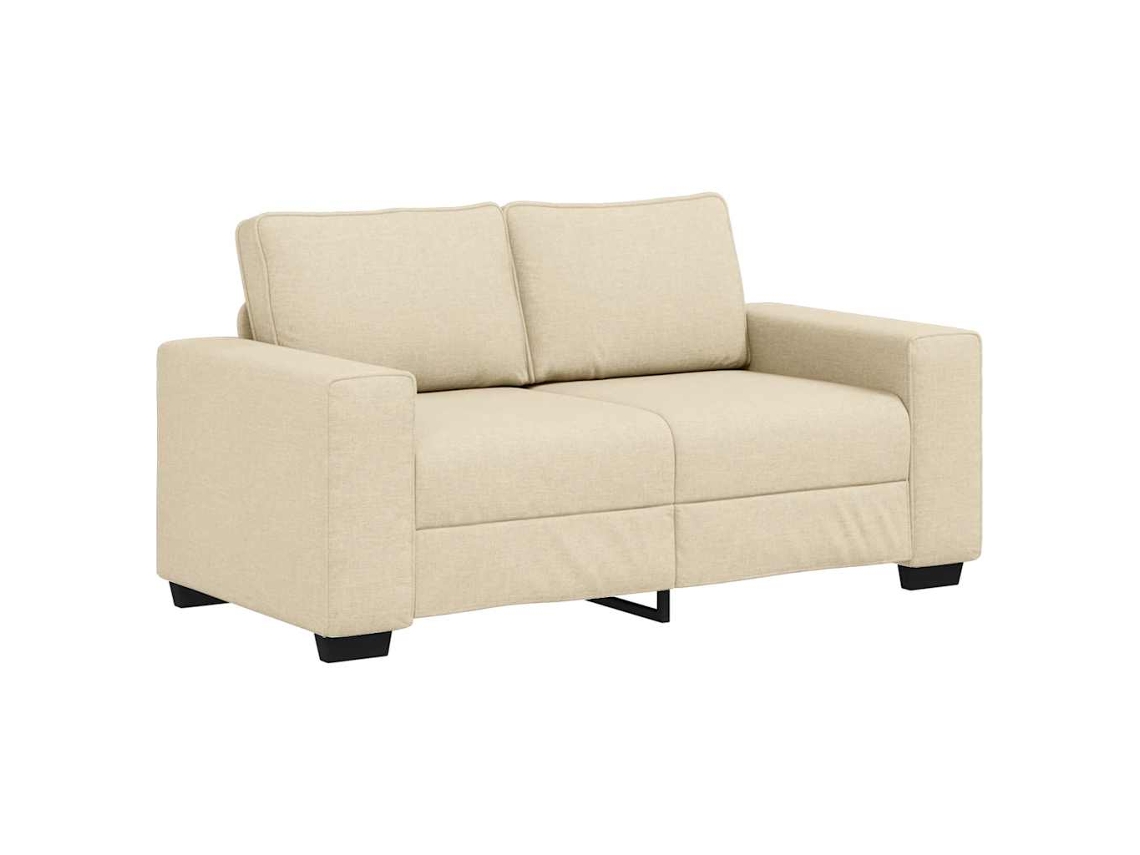 Sofá de 2 Lugares Tecido 160x77x82 Cm Cor Creme MAISON EXCLUSIVE