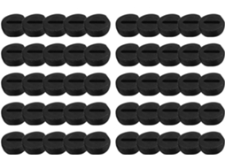 50x Tampas Pretas Para Suporte De Escova Carvão Com Conectores Ranhurados Esmerilhadeira Impacto, Esmerilhadeira Angular