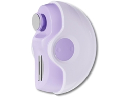 Cortador de Unhas Elétrico SFUSHOS, 2 em 1, com compartimento para aparas, roxo
