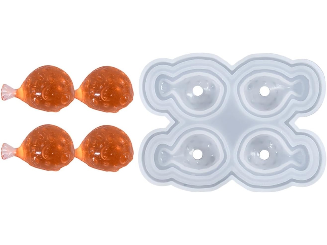 Forma De Gelo Prática, Feita De Material Próprio Para Alimentos, Fácil De Desenformar, Perfeita Para Coquetéis