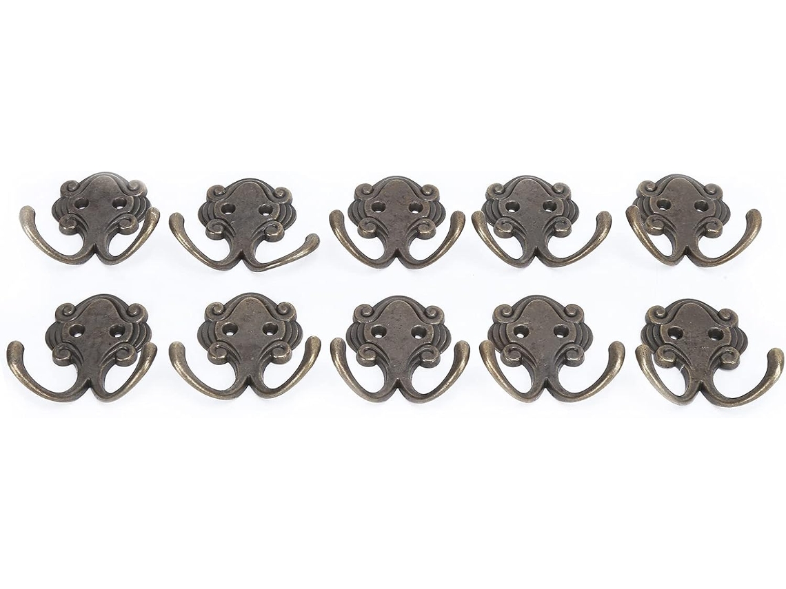 Conjunto De 10 Ganchos Para Casacos Zerodis, Com Design De Gancho Duplo Para Pendurar Mais Itens, Material De Liga