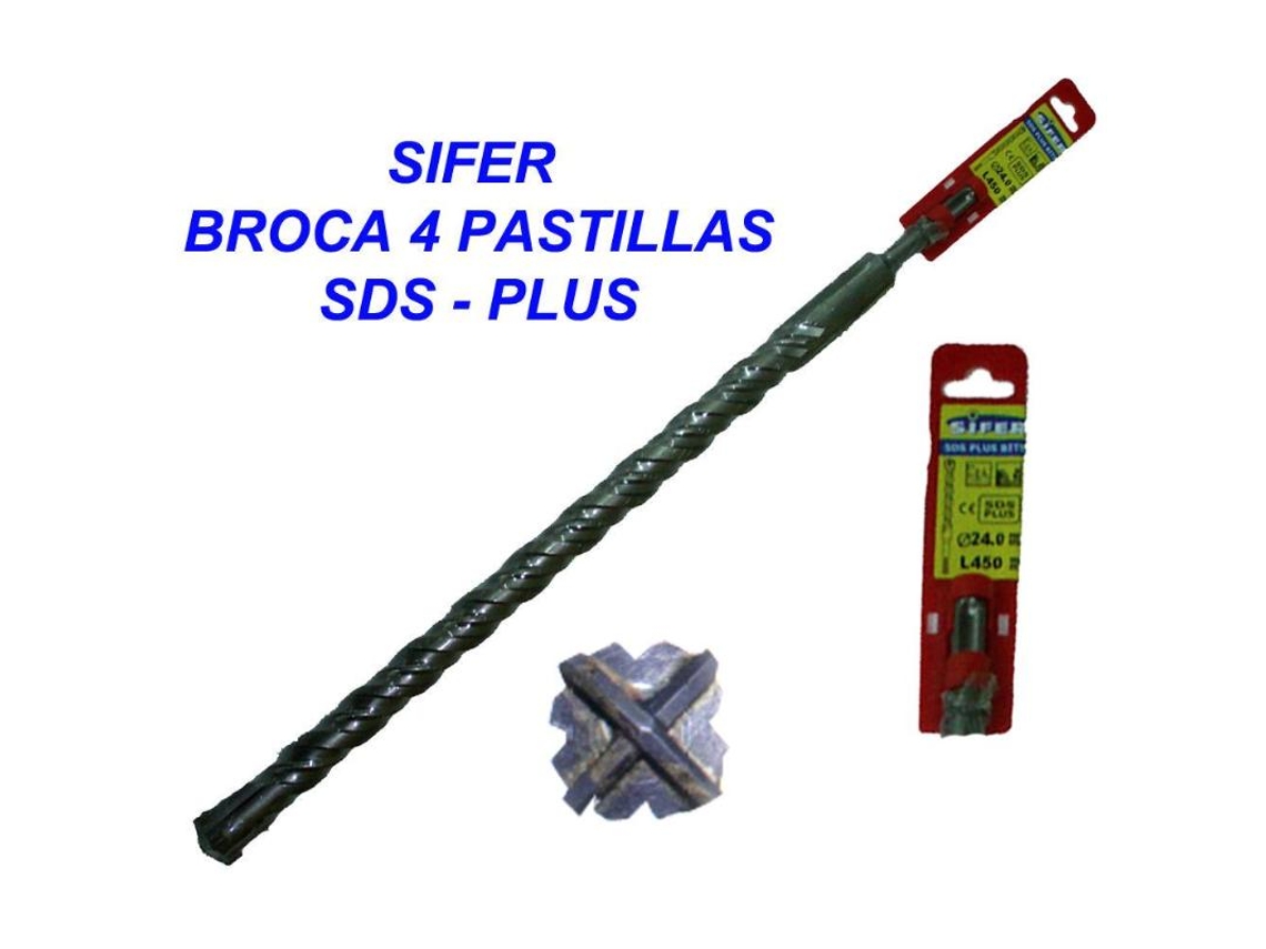Sifer broca 4 pastillas sds-plus   6x160
