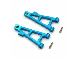 Azulmjx 16207 16208 16209 16210 H16 1/16 Peças de Upgrade em Metal para Automóvel Rc Braço Inferior Dianteiro MDUG