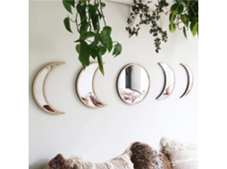 Laxiscreed Espelho De Acrílico Com Fases Da Lua Para Decoração De Parede Em Sala Ou Quarto