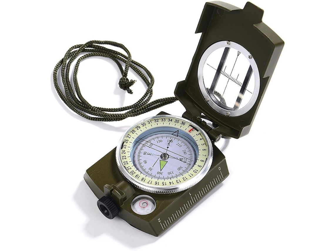 Bússola de alta precisão, resistente à água e impactos, militar, com cordão AQUAFORGE