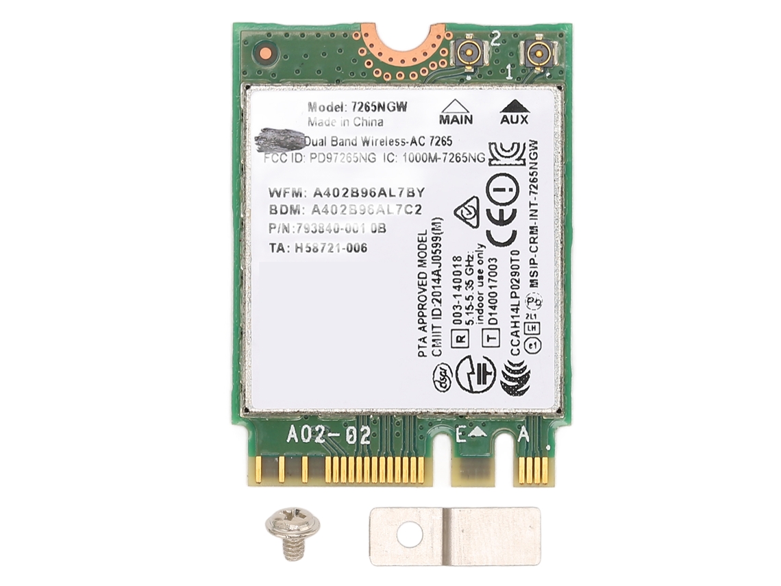 Placa De Wi-fi Para Notebook 1200mbps Banda Dupla 2.4g 5g Bluetooth 4.2 Placa De Rede Ngff