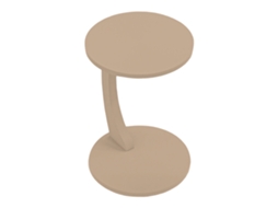 Mesa De Centro Florenz Tampo Giratório 76x76x38 Cm Cinza Claro [EN.CASA]