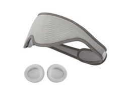 Máscara de Dormir 3d Ajustável, Design com Orifícios Separados para os Olhos, Cinza Claro AQUAFORGE