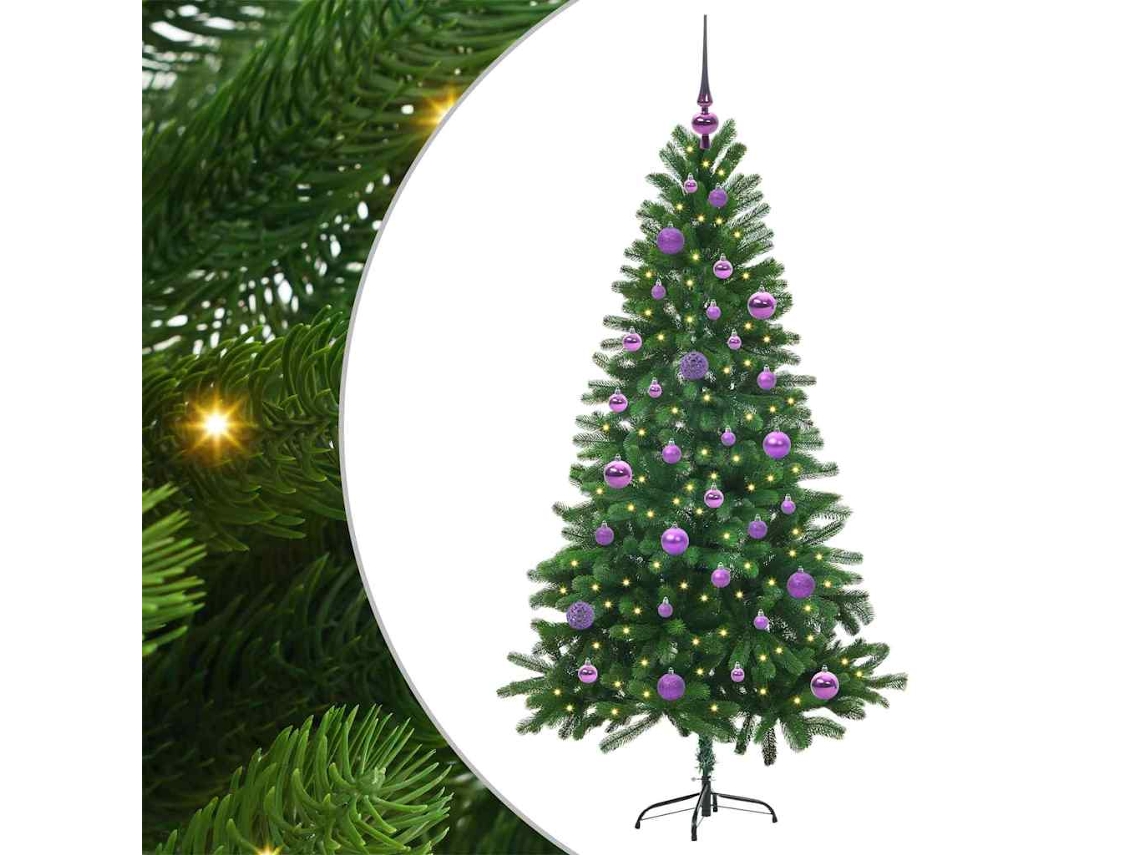 Conjunto 1 Árvore De Natal Vidaxl Verde Polietileno (150 Cm)