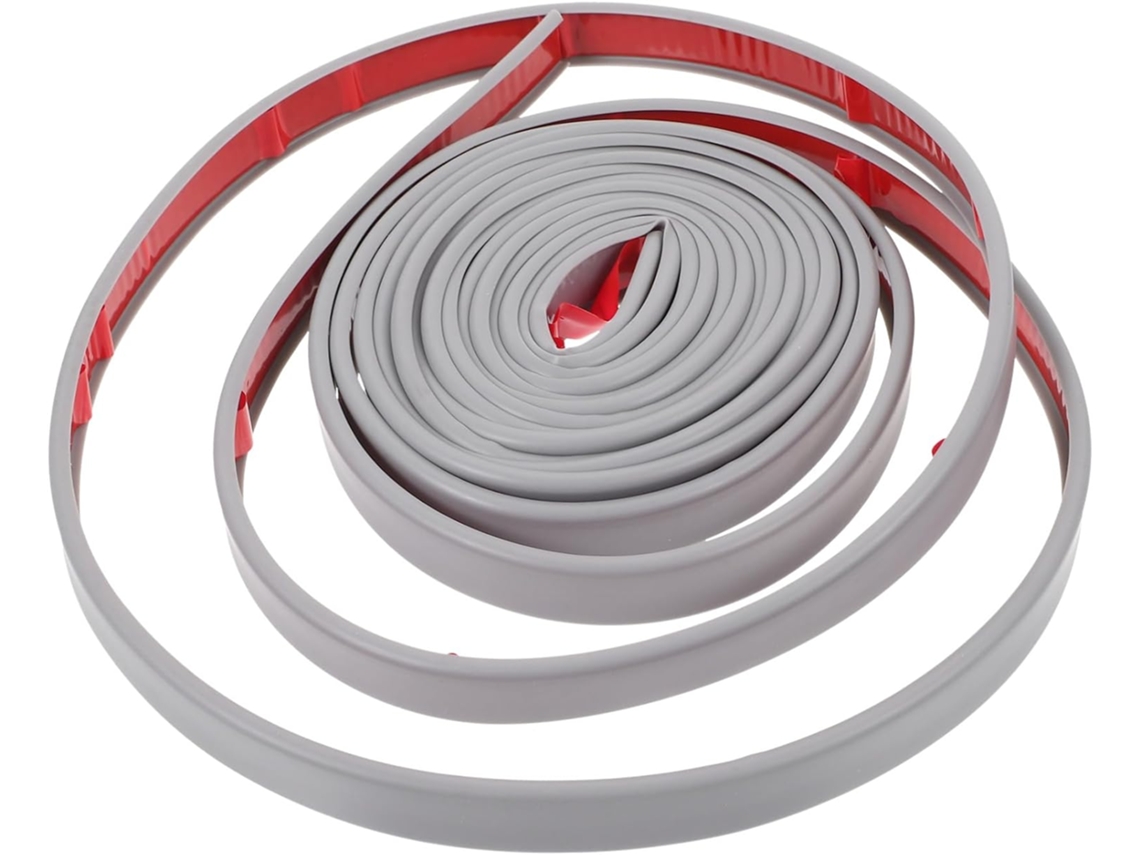 Fita De Borda Adesiva Para Móveis 16mm X 5m Cinza Autoadesiva Flexível E Durável Armários Bancadas Restauração Proteção