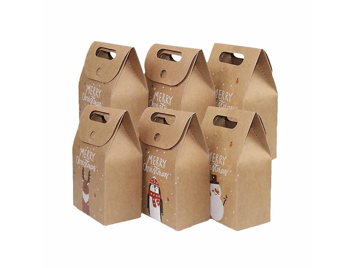 6 Unidades De Saco De Papel De Natal Allinless