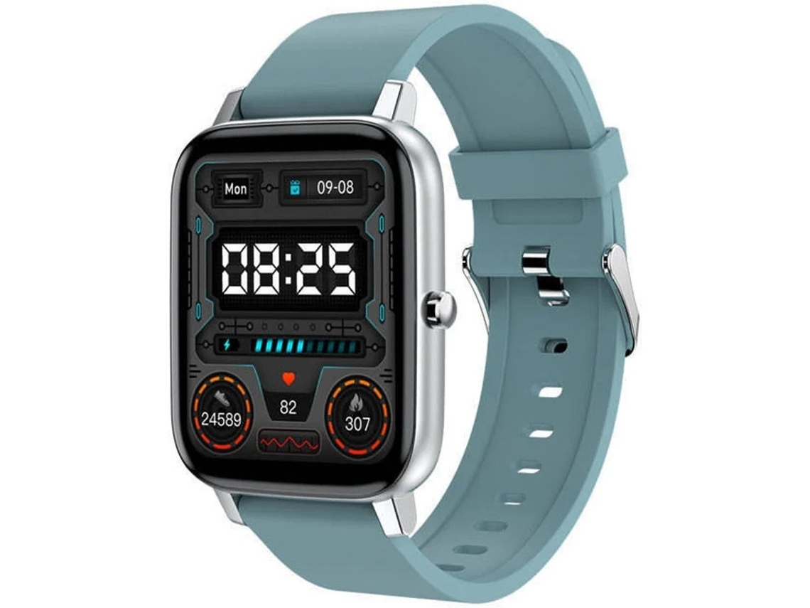 Smartwatch Fitness Tracker, Temperatura Corporal, Frequência Cardíaca, Pressão Arterial, Sono, Ip67, Android/ios Azul Yizhood