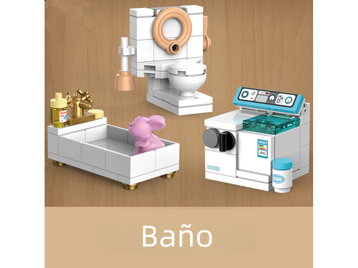 Modelo de Blocos de Montar "faça Você Mesmo", Conjunto de Brinquedos para Adultos e Crianças. MDUG (estilo 1)