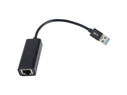 Aetheria adaptador Usb C para Ethernet Gigabit com Luz Conversor Rj45 Chip Rtl8153 Leve Prático Preto