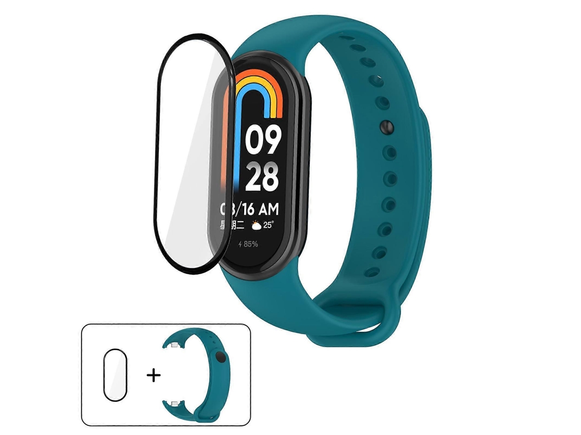 Pulseira De Silicone De Cor Sólida Com Película Curva 3d