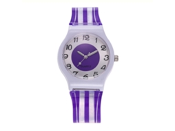 Relógio Esportivo Cute para Crianças Pulseira de Silicone Analógico Quartzo