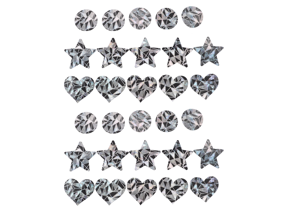 15 Pares De Tiras Para Pechos Desechables Con Brillo Para Fiestas
