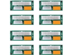 Pacote com 8 Adaptadores de Fonte de Alimentação Dupla para Múltiplas Fontes de Alimentação, Add2psu Atx 24 Pinos SFUSHOS