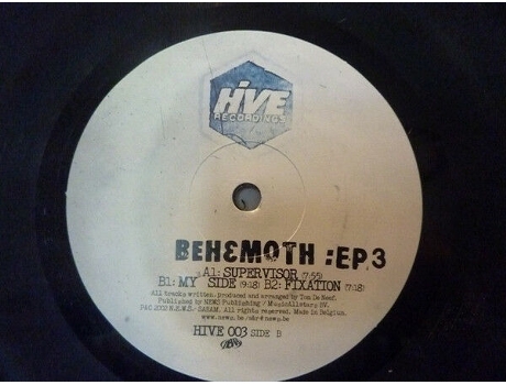 Ep 3, Behemoth | Media Condition Very Good | 1 X Vinyl 12 Hive Recordings (vg)