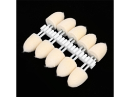 10 Peças Cabeça De Polimento De Lã Em Forma De Cone Roda De Lixa Cabo 3mm (16mm)