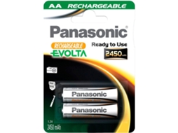 Panasonic 1X2 Nimh Mignon Aa 2450Mah Rechargeable Evolta