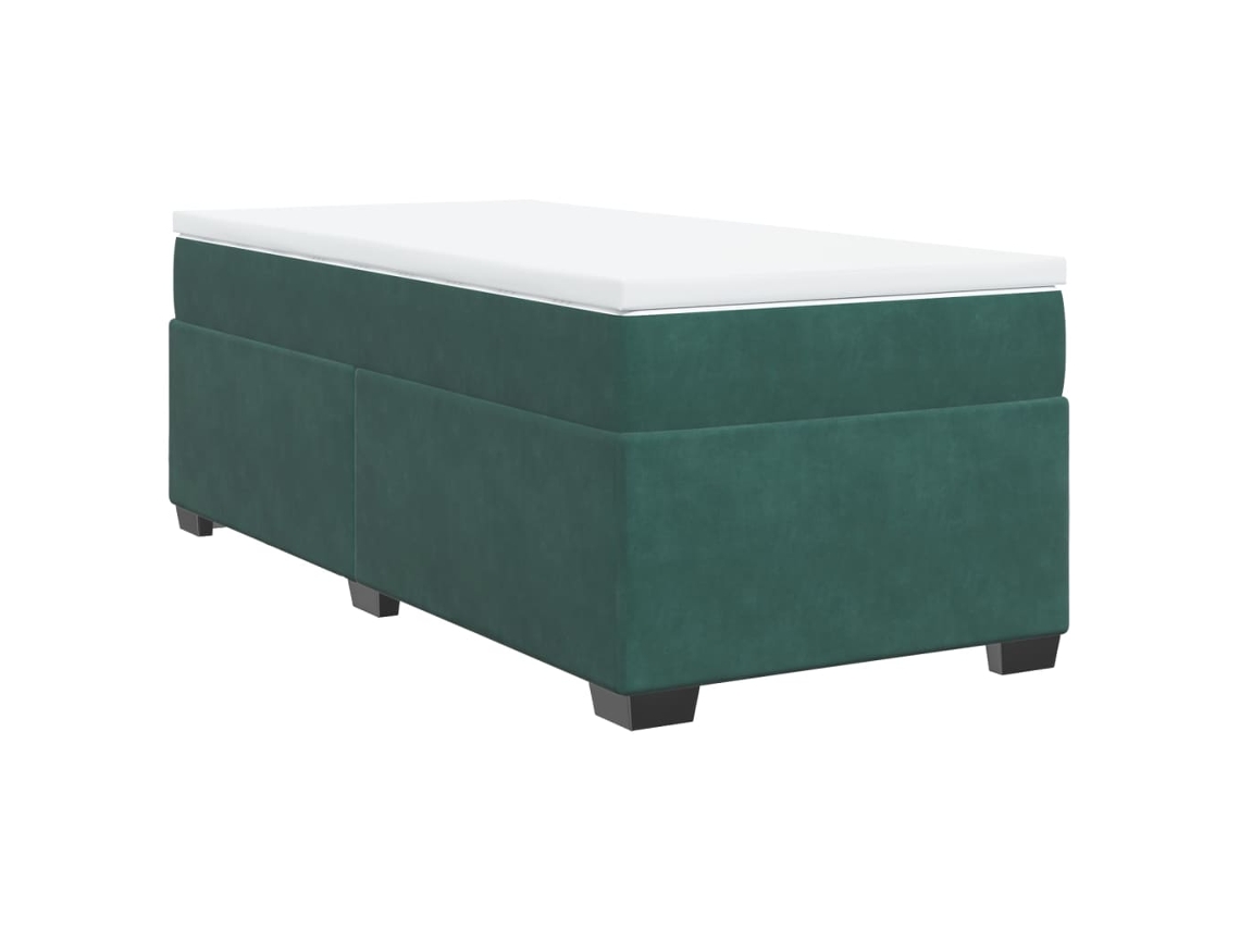 Box Spring Bed, Box Spring Beds Vidaxl Verde Veludo (90 X 190 Cm)