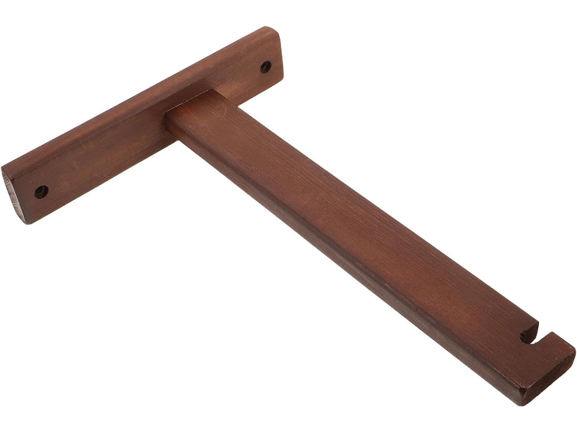 Suporte De Parede De Madeira Para Aplique De Parede, Cor Café