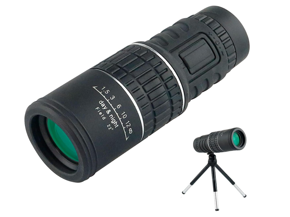 Telescópio Monocular Compacto 30x52 Com Adaptador Para Smartphone, Monocular De Alta Potência Para Caminhadas, Viagens, Observação De Pássar