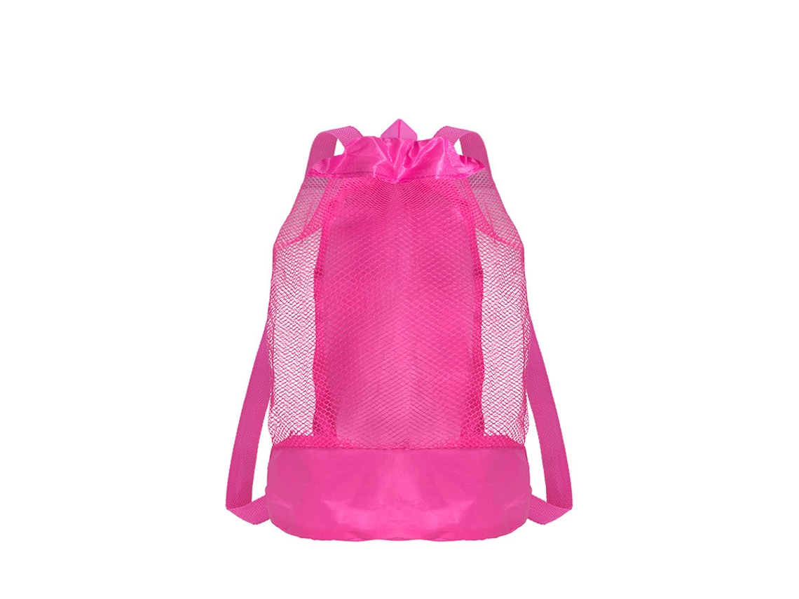 Mochila Dobrável Para Guardar Brinquedos De Praia Yuysan 50x23cm Cor Rosa Vermelha