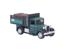 Mali modelo de Carro de Liga 1:32 com Som e Luz Puxar para Trás Transportador Miniatura Vintage
