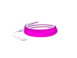 Fita Led Neon Regulável 220 V Rosa Semicircular 180 Mm, 7,5 W/m, Corte A Cada 100 Cm, Ip67, À Medida 10 M