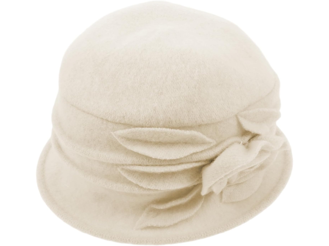 Chapéu Fedora Feminino Vintage De Lã, Chapéu Cloche Quente E Elegante, Boina Larga Para Ocasiões Especiais.