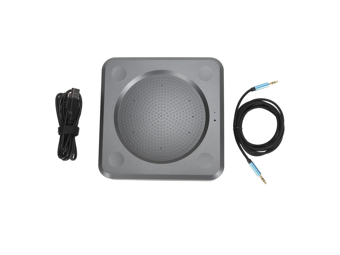 Omnidirectional Microphone For Conferences With Noise Cancellation, Hands-free Function, Usb For Windows, Android And Ios.