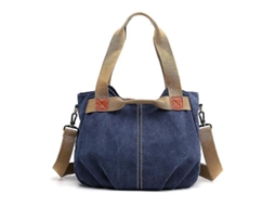 Bolsa de Ombro S/MARCA para Mulher em lona grande para trabalho escola praia