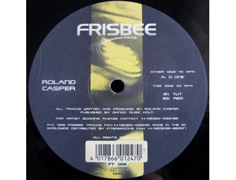 Vinil Done, Roland Casper Frisbee Tracks