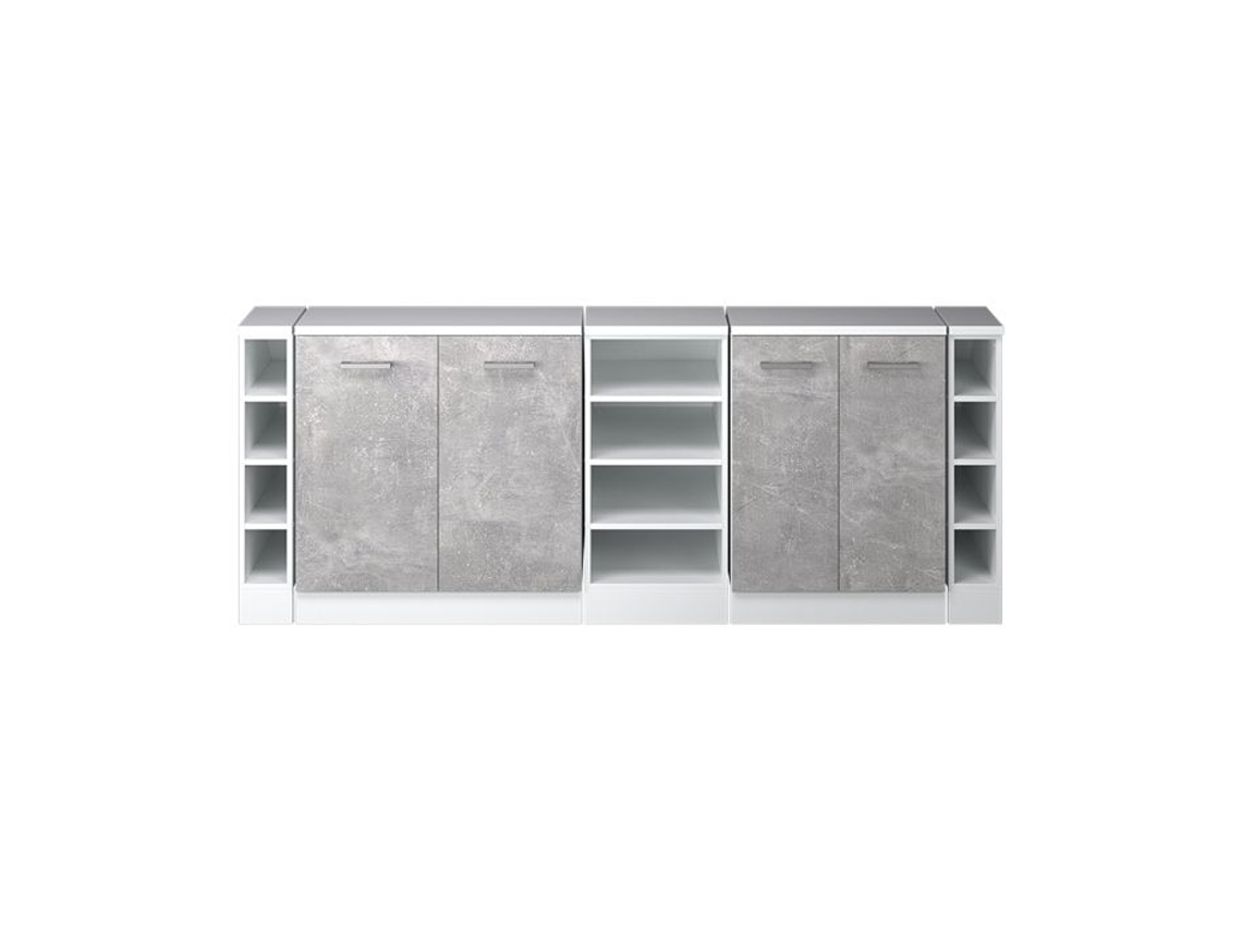 Conjunto Arrumação Sob Cobertura Topo Inclinado 210 X 60 Cm VICCO