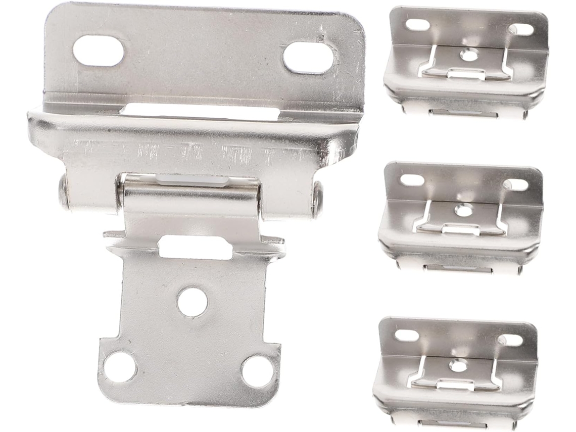 Dobradiças De Ferro Prateado Beauvorty, Conjunto De 4, Com Fechamento Automático, Flexíveis E Resistentes À Deformação