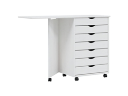 Rolling Cabinet, Rolling Cabinets Vidaxl Branco Madeira De Pinho (n/a)
