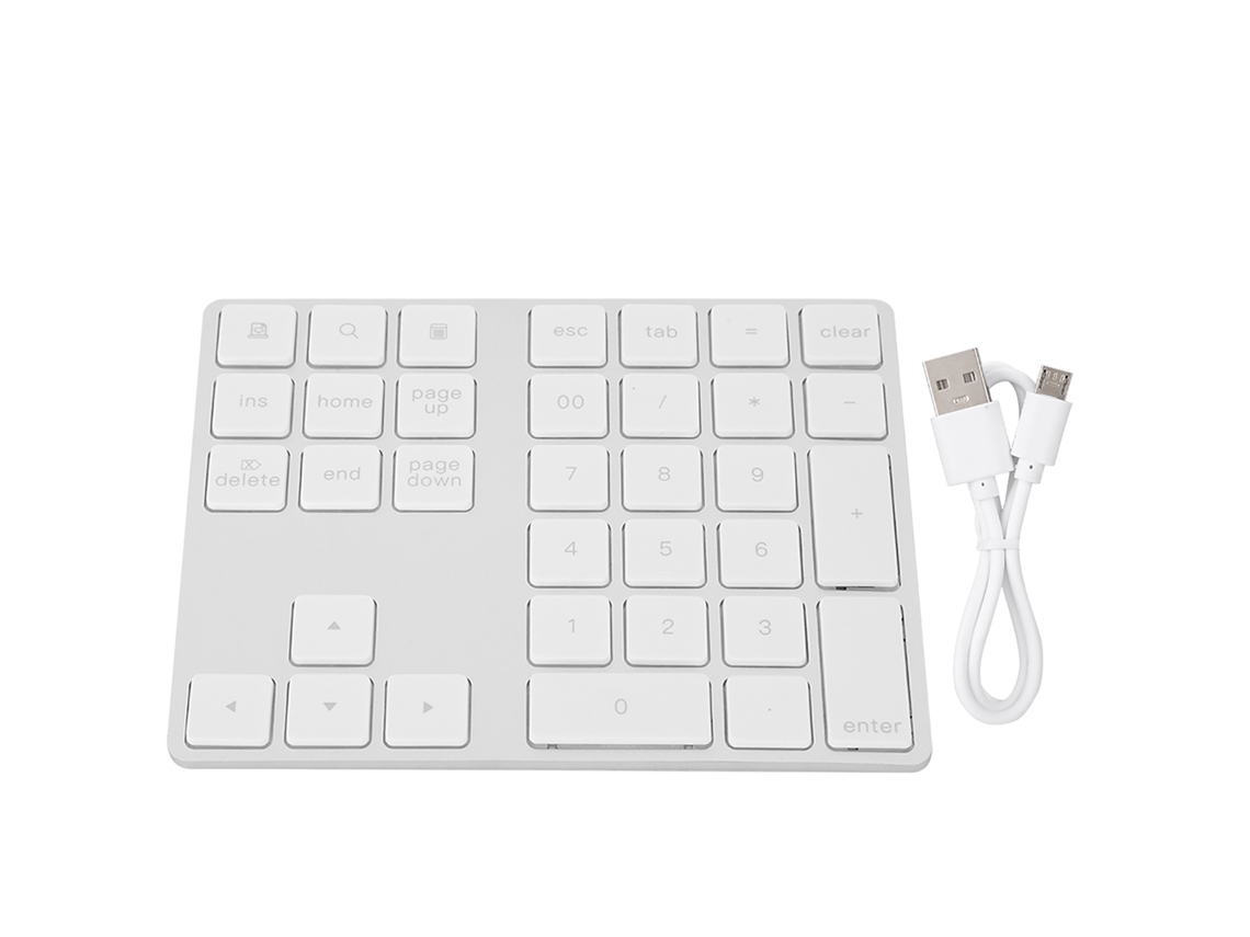 Teclado Numérico Mini Sem Fio De 34 Teclas Bt308